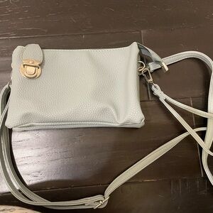 Elegant Baby Blue Crossbody Bag